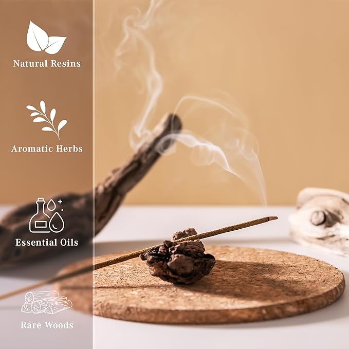 Incense Sticks, Nag Champa Incense, Pack of 100 Stick, Hand Rolled Aromatic Masala Made with Natural Ingredients, 45-60 Minute Burn Time, Best for Home Fragrance, Meditation, Yoga, Spiritual Healing