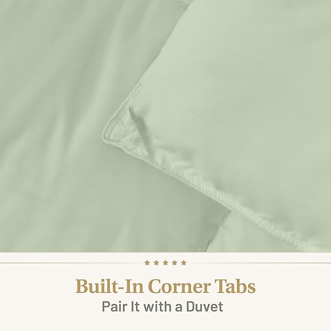 The Ultimate Luxury Fluffy Down Alternative Comforter Plush Premium Duvet Insert Thick Comforter All Season Breathable Hotel Collection Puffy Comforter (Queen Sage Green) …