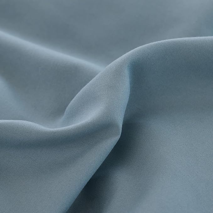 ROSGONIA California King Comforter Set Dusty Blue, 3pcs (1 Boho Cal King Comforter & 2 Pillowcases), All Season Bedding Bedspread Blanket Quilt