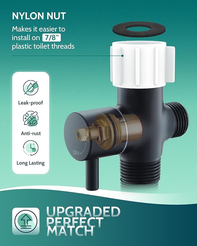 Handheld Toilet Bidet Sprayer for Toilet-Adjustable Water Pressure Control with Bidet Hose for Feminine Wash, Stainless Steel Brushed Nickel Cloth Diaper for Baby Wash (Matte Black, 1 Pack)