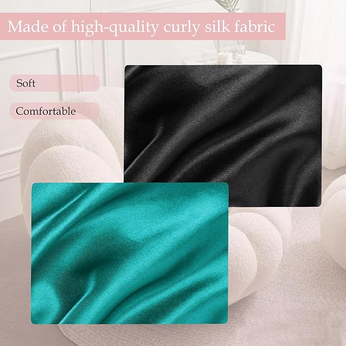 Satin Bonnet Double Layer Silk Bonnet for Sleeping Women Hair Care for Natural Curly