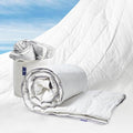 Vesta Heavyweight Silk Comforter, Overfilled Duvet Insert for Cold Sleepers & Winter, 100% Silk Fill with 100% Cotton Shell, Moisture-Wicking, Queen Size (Grey, Silk Weight: 4.2lbs)