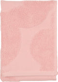 MARIMEKKO Unikko Terry Cotton Guest Towel (Pink) – Floral Patterned Guest Towels – 20 in x 12 in
