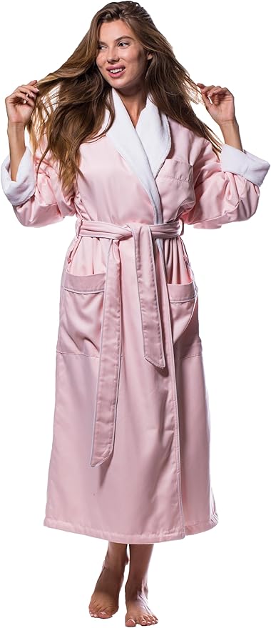 Turquaz Robes for Women - Luxury Plush Lined Bathrobe, 100% Polyester Microterry & Microfiber, Cozy & Elegant Womens Robe