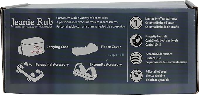 Core Products Jeanie Rub Variable Speed Massager, Deep Tissue Back Massager for Pain Relief, Body Massager for Shoulder Massage, Lumbar, Neck, Lower Back & Cellulite Massage