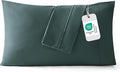 Bedsure King Size Pillow Cases Set of 2 - Forest Green Brushed Microfiber Pillowcases 2 Pack, Super Soft Pillow Case Cover with Envelope Closure, Wrinkle, Fade and Stain Resistant, 20x36 Inches