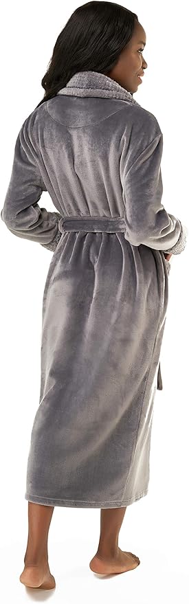 Turquaz Oversize Plush Robes For Women, Soft Warm Fleece Bathrobe for Women