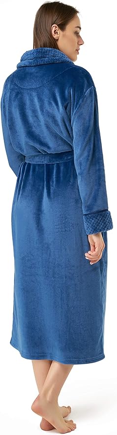 Turquaz Oversize Plush Robes For Women, Soft Warm Fleece Bathrobe for Women