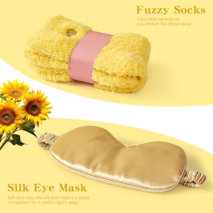 Get Well Soon Gift Baskets for Women, 10pcs Self-Care Package, Relaxation Spa Gift Basket for Mom Wife Grandma Daughter Friends Sister, Sunshine Birthday Gift Set Idea for Women Who Have Everything