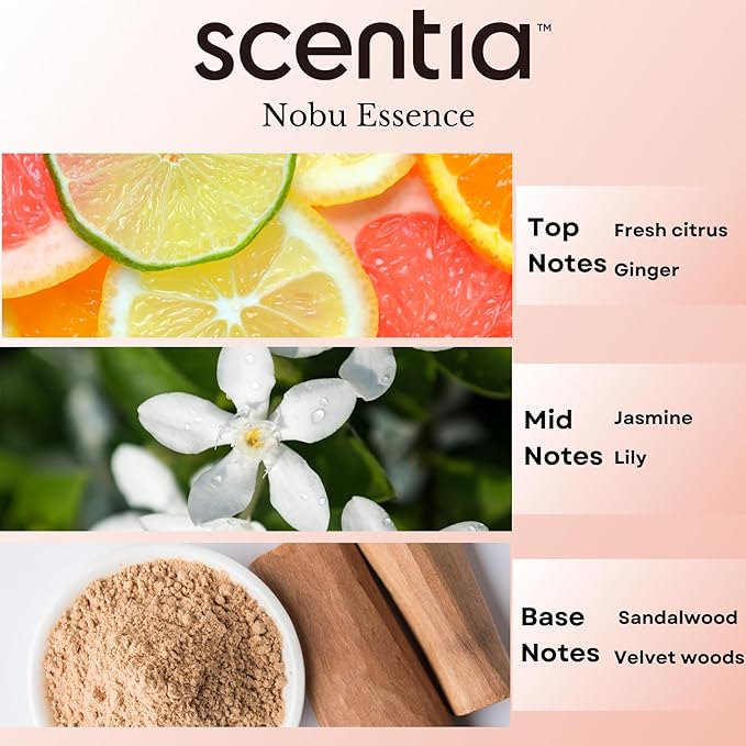 Scentia Hotel Diffuser Oil – Inspired by Nobu Hotels, Aromatherapy Fragrance Oil for Home, Office, Living Room - Thanksgiving & Holiday Gift (20 ml / 0.67 Fl Oz)