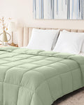 The Ultimate Luxury Fluffy Down Alternative Comforter Plush Premium Duvet Insert Thick Comforter All Season Breathable Hotel Collection Puffy Comforter (Queen Sage Green) …