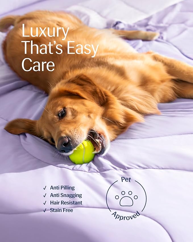 REST® Evercool® Cooling Comforter, Twin/Twin XL, Blanket for Hot Sleepers, All Season Bedding to Keep Cool for Night Sweats, Breathable Lightweight Blanket, 68"x90" Inches, Lavender Breeze