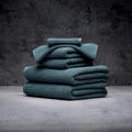 LUXOME Luxury Performance 6-Piece Bath Towel Set | Dual-Loop Design | Ultra Soft | Highly Absorbent | Quick Drying | Ocean