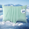Bedsure Cooling Pillow Cases, Zipper Pillow Cases Queen Size Set of 2, Cool Pillowcases for Hot Sleepers & Night Sweats, Soft & Breathable Cold Pillow Covers for Hair & Skin, Gift, Green, 20x30 Inches
