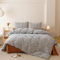 Cottonight Leopard Comforter Set King Animal Cheetah Print Bedding Set 3 Pieces Leopard Print Comforter Fluffy Soft Bedding Set Women Men King Comforter with 2 Pillowcases