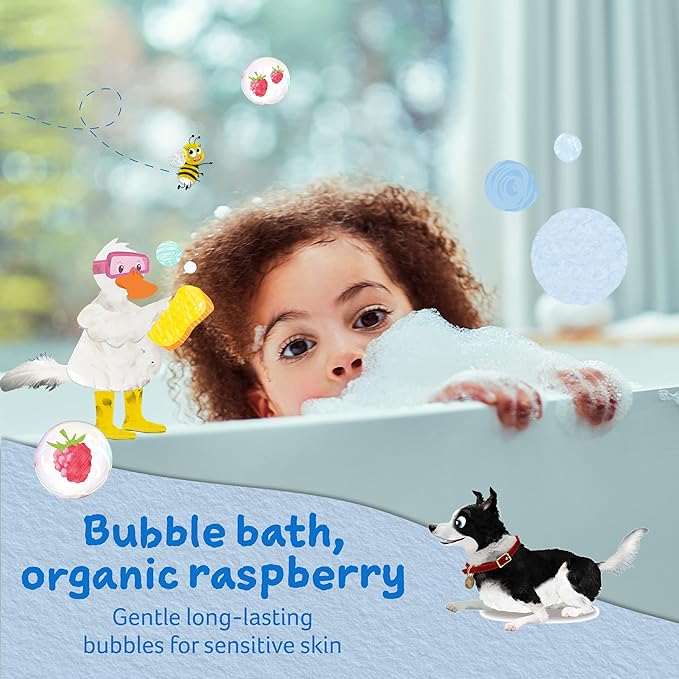 Childs Farm - Children's Bubble Bath, Gently Cleanses, Sensitive Skin, Organic Raspberry, 250ml