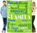 Name Blanket Personalized Blanket for Adult Kids Flannel Customize Throw Blanket Custom (Color 23, 60 x 80 Inches)