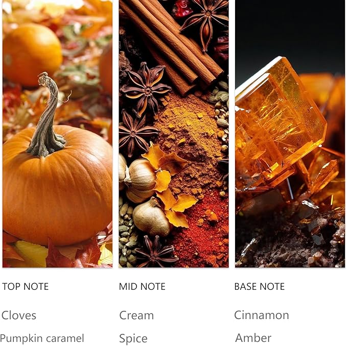 Waterless Diffuser Oil Pumpkin Cream 20ML Sampler, Essential Scent Oil Usage Cold Air Waterless Diffuser, Hotel Luxury Air Scents Oils & Fragrance for Home