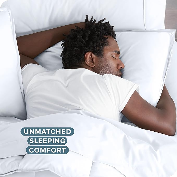 Bare Home Bedding Duvet Cover Full Size - Premium 1800 Super Soft Collection - Lightweight, Cooling Duvet Cover - Soft Breathable Bedding (Full, White)