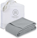 Threadmill Luxury Cotton Blankets for King Size Bed | All-Season Cozy 100% Cotton Blanket | Aster Jacquard Soft & Lightweight Coverlet fits California King Size Bed, 104x92 | Scottish Grey