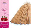 Rose Incense Sticks - Authentic Traditional Handrolled Masala Incense - 100 Grams - 75 to 85 Sticks