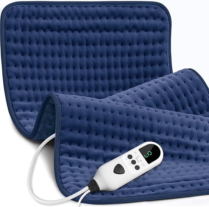 Heating Pad for Back 33"x17", Electric Heating Pads Large for Period Cramps Relief and Shoulder Pain, 9 Heat Settings, Machine Washable, Auto Shut Off, Birthday & Christmas Gifts for Women, Mom