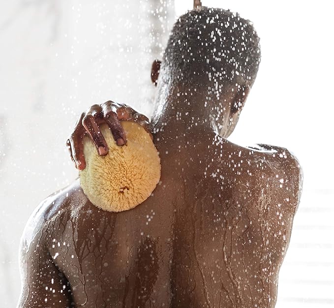 Real Sea Sponge for Men - Extra Large 6"-7", Totally Natural, Kind on Skin for an Invigorating Shower, Supplied in Breathable Mesh Bag. Great for The Gym, Grooming, Bath & Body Gift by Constantia Man