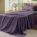 Bedsure Twin Sheets Set - 3 Pieces Soft Twin Bed Sheets - Breathable & Cooling - Hotel Luxury - Easy Care Polyester Microfiber Bedding for Women, Men, Dusty Purple