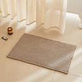 Waffle Bath Mat, Boho Bathroom Rugs Non Slip Washable Super Absorbent Quick Dry Bath Mat Farmhouse Bathroom Decor, 30"x20" Beige
