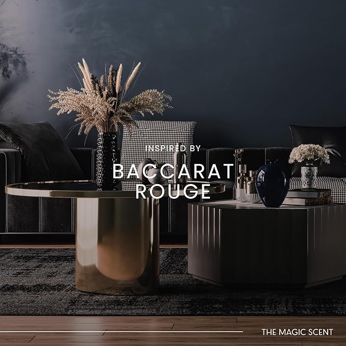 The Magic Scent Baccara Diffuser Oil - Hotel & Home Luxury Scents Inspired by Baccarat Rouge - Diffuser Oil Scents for Home Designed for Use in All Diffusers - 8.5 fl oz, 250 mL
