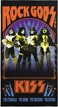 Northwest KISS Gods of Rock Beach Towel, Rock and Roll Pool and Bath Towel, Soft and Absorbent, Quick Dry, 30 x 60 inches