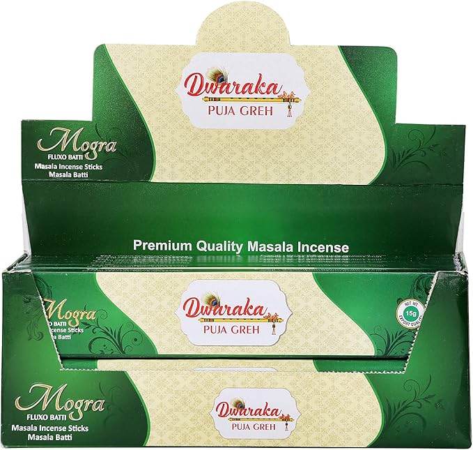 Dwaraka - Incense Sticks - Mogra/Arabian Jasmine, 100 Sticks, All Natural, Chemical Free