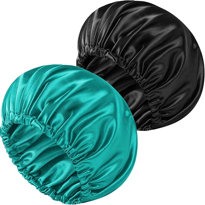 Satin Bonnet Double Layer Silk Bonnet for Sleeping Women Hair Care for Natural Curly