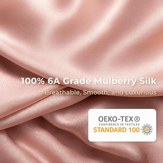 100% Mulberry Silk Bonnet, Double-Layered Hair Bonnet for Sleeping Women, Pure Silk Turban, Night Sleep Hair Wrap