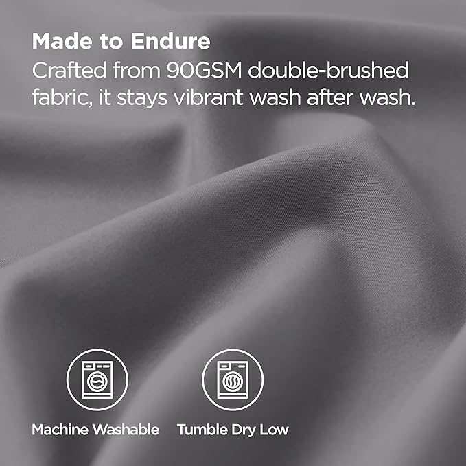 Bedsure Queen Pillow Cases Set of 2 - Silver Grey Brushed Microfiber Pillowcase 2 Pack, Super Soft and Cozy Pillow Case Covers with Envelope Closure, Wrinkle, Fade and Stain Resistant, 20x30 Inches