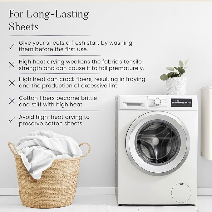 100% Cotton Bed Sheets Queen Size Bed Set, 800 Thread Count Deep Pocket Queen Sheet Set, Soft Breathable Cool Sateen Weave 4PC Egyptian Cotton Sheets, No Pill & Shrink, Machine Washable - Light Blue