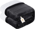 Heated Blanket Electric Blanket King Size Soft Flannel Sherpa, 6 Heat Levels Fast Heating, 2 to 10 Hours Auto-Off Detachable Controller Machine Washable, Grey 100"x90"