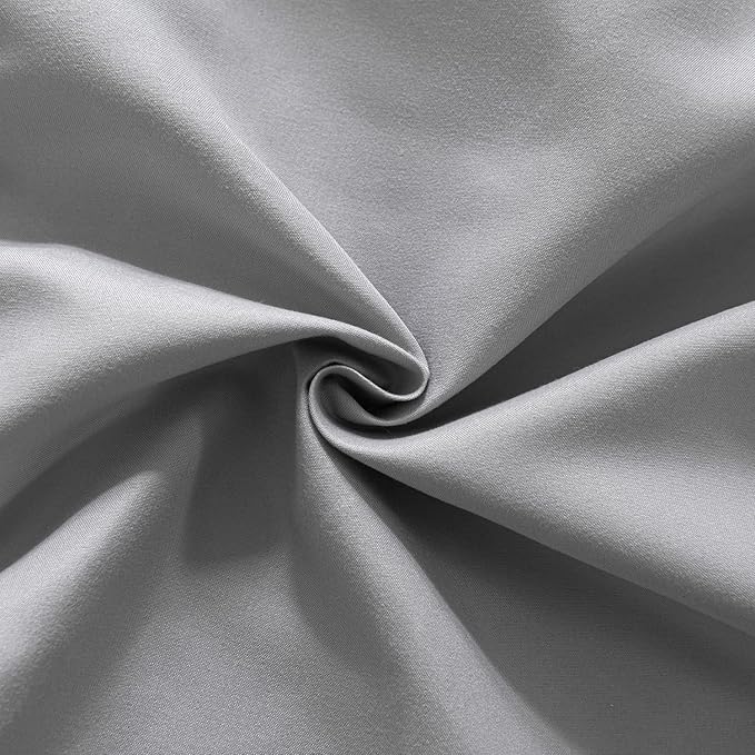 Bed Skirt Queen Size Ruffled Bed Skirt with Split Corners, 14 Inch Drop Dust Ruffle Bed Skirt with Platform, Light Gray