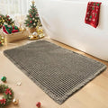 Waffle Bath Mat - Boho Bathroom Rugs Non Slip Washable, Super Absorbent & Quick Dry, Small Bath Mats Farmhouse Bathroom Decor, 18'' x 30'', Olive Green