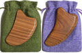 Gua Sha Tool for Face, 2 Pack Wooden Gua Sha Facial Tools Reduce Puffiness for Women - Green Sandalwood