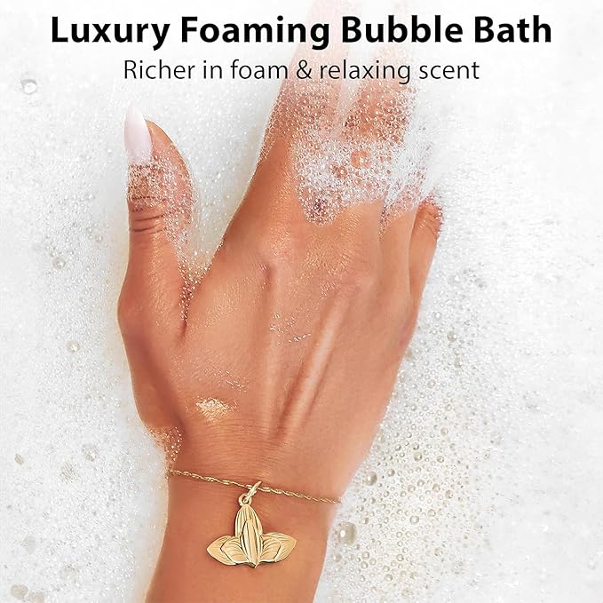 Magnesium Bubble Bath Long Lasting Foam for Sore Muscles Recovery Tea Tree Peppermint Eucalyptus Relaxing Stress Relief Calming Self Care Spa Gift