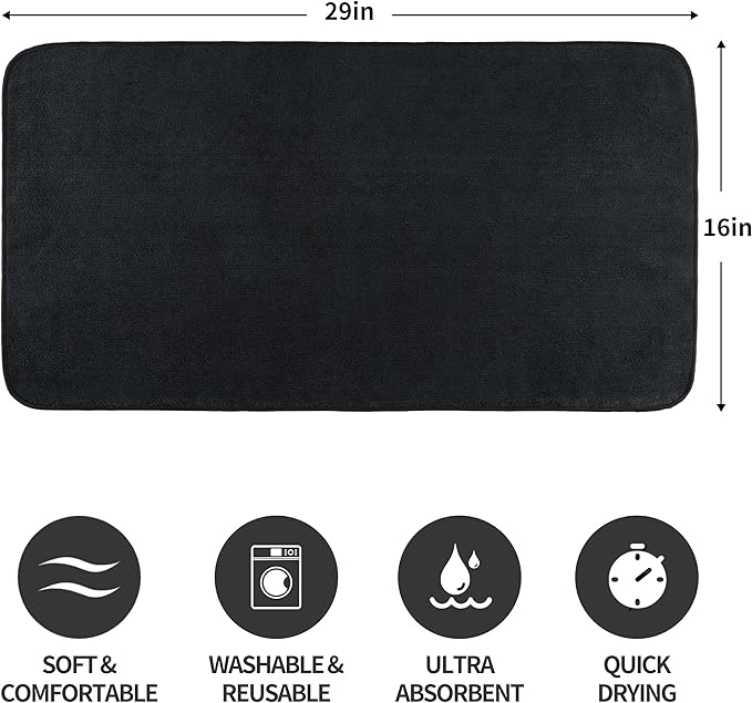 New Microfiber Hair Drying Salon Towels, 16 x 29 inches, 4 Pack, Quick Dry, Lint Free