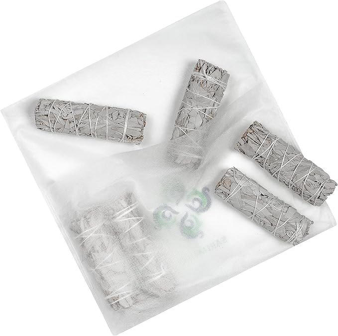 White Sage Smudge Sticks - 6 - 4" Sage Bundles - Perfect Sage Stick Smudge Sticks Smudging Kit Replenishment