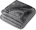 Bare Home Fleece Blanket - Throw Extra Long - Ultra-Soft Lightweight for Bed, Sofa, and Couch - Luxury Microplush - Cozy Warm Blanket (Throw XL, Grey)