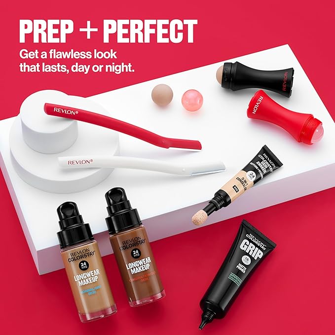 Revlon Face Roller, Oily Skin Control for Makeup, Oil Absorbing, Volcanic Reusable Facial Skincare Tool, Stocking Stuffer for Women & Men, 1 count