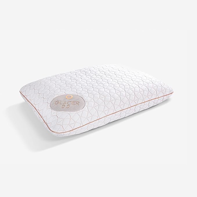 Bedgear Glacier Performance Pillow - Size 0.0 - Cooling Pillow for Hot Sleepers - Back, Stomach, Side Sleeper Pillow - 20" W x 26" L x 4.75" H