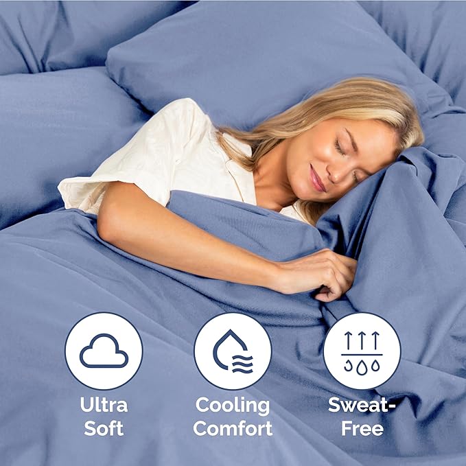 Twin XL Size 3 Piece Sheet Set - Extra Soft, Breathable & Cooling - Hotel Luxury Durable Bed Sheets for Women & Men - Deep Pockets, Easy-Fit & Wrinkle-Free - Dusty Purple Oeko-Tex