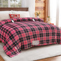 Pink Heated Blanket Electric, Queen Size 84X90, 10 Heat Levels/8 Hours Auto Off/Dual Control for Bed, Blue Plaid Checkered Sherpa Blanket Warmer for Adult, Washable Gift
