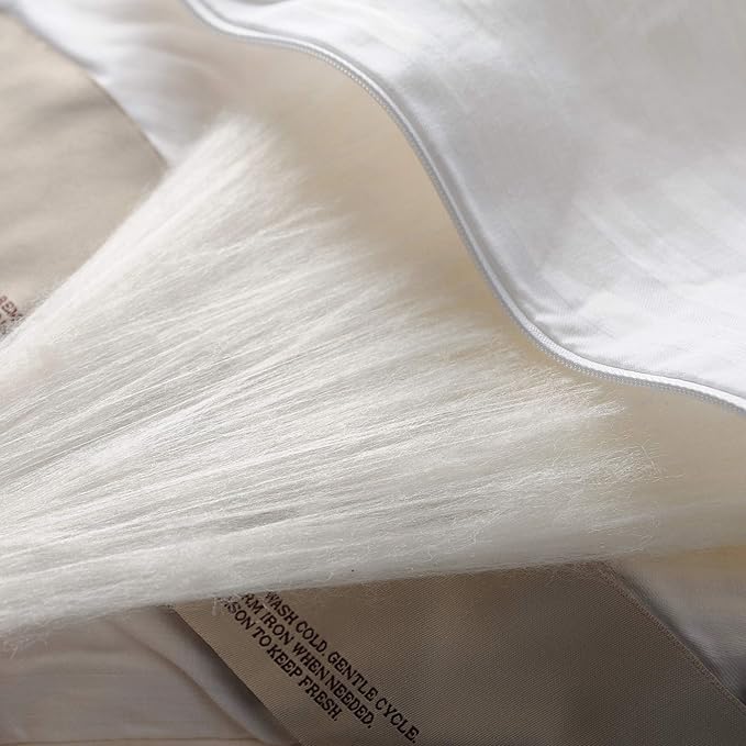 CUDDLE DREAMS Silk Comforter for Winter, 100% Long-Strand Silk Filling, Natural & Breathable (Full Size)
