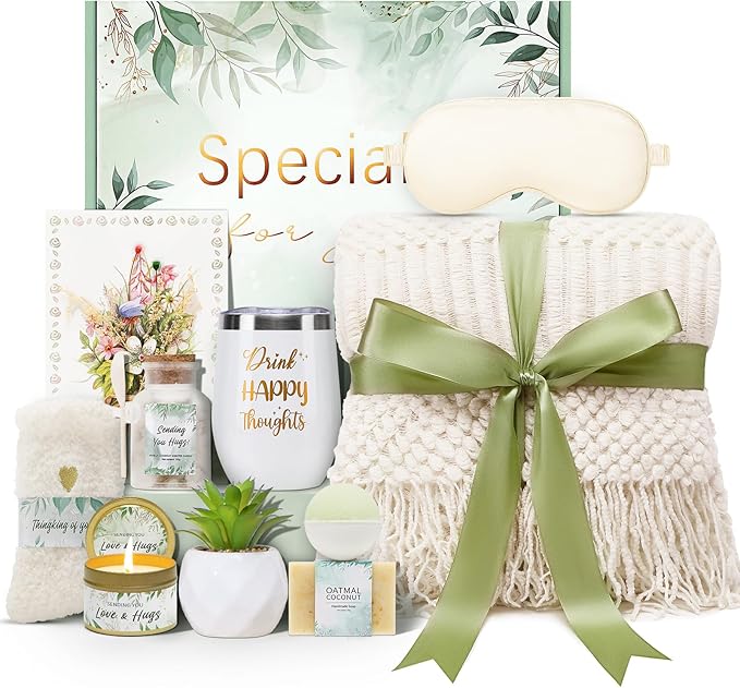 Self Care Gifts Spa Gifts for Women, Birthday Gifts Get Well Soon Gifts for Women Care Package, Sympathy Gift Baskets, Thinking of You for Mom Girlfriend Sister Wife